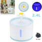 2.4L Automatic Electric Pet Drinking Fountain with LED