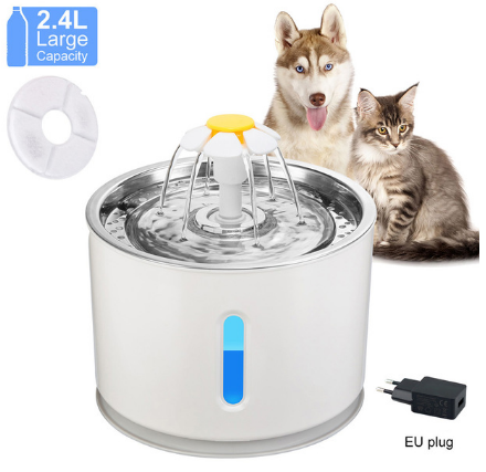 2.4L Automatic Electric Pet Drinking Fountain with LED