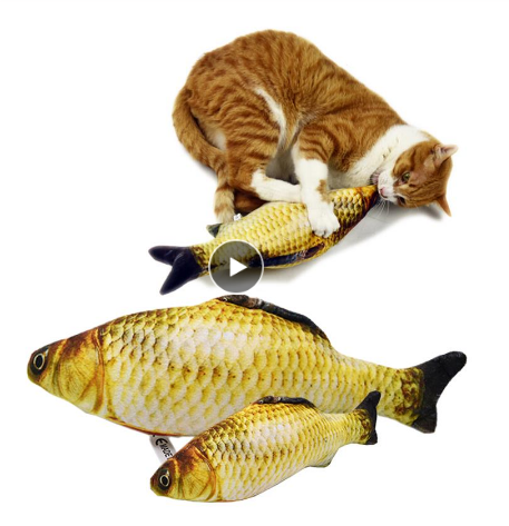 3D Carp Fish Shape Cat Toy