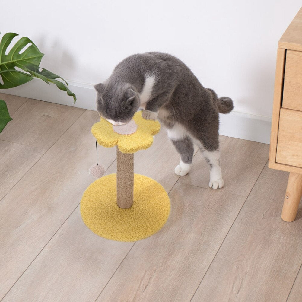 Cats Scratching Pole Tree