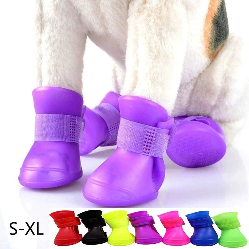 Pet Water Proof Rainshoe Anti-slip 4Pcs