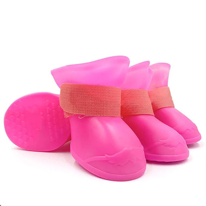 Pet Water Proof Rainshoe Anti-slip 4Pcs