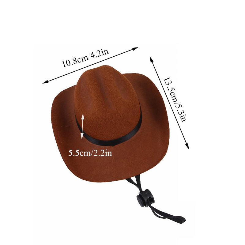 Funny Hat For Pet Western Cowboy