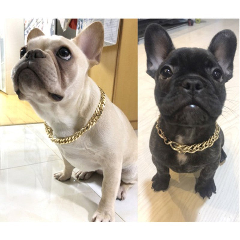 Fashion Pet Gold Chain Collar