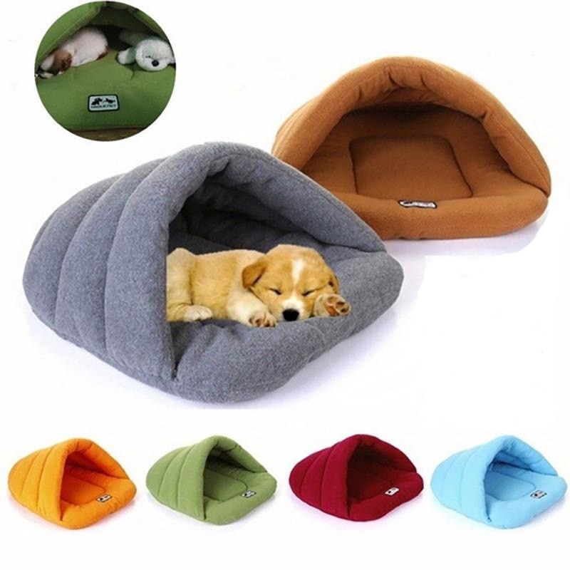 Warm Sleeping Fleece Dog Bed