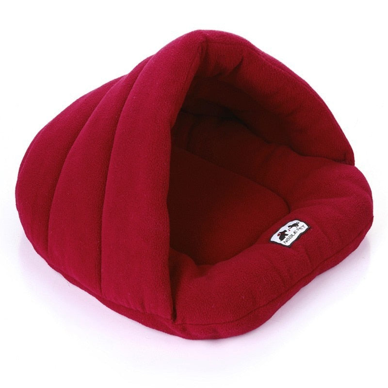 Warm Sleeping Fleece Dog Bed