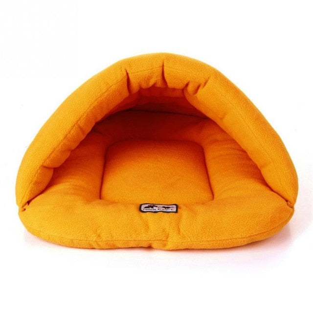 Warm Sleeping Fleece Dog Bed